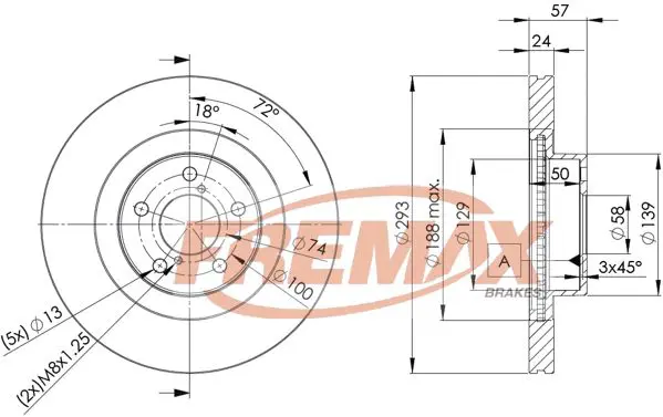 BD4702 ДИСК ТОРМОЗНОЙ . SUBARU