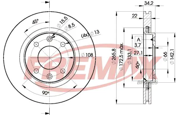 BD4750 ДИСК ТОРМОЗНОЙ PEUGEOT CITRON 
