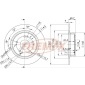 BD1258 Диск тормозной задний HONDA