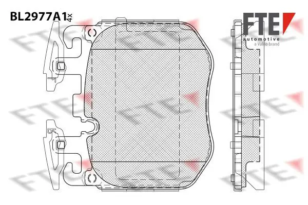FTE AUTOMOTIVE 9011223 Комплект тормозных колодок,
