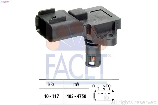 Facet 103097 ДАТЧИК ДАВЛЕНИЯ ВОЗДУХА FORD: