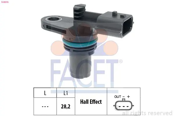 Facet 90616 Датчик р.вала