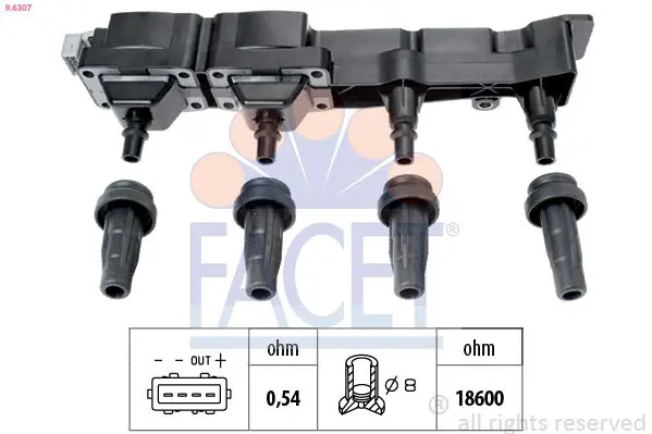 FACET 96307 Катушка зажигания