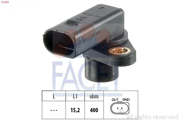 9.0294 датчик коленвала FACET