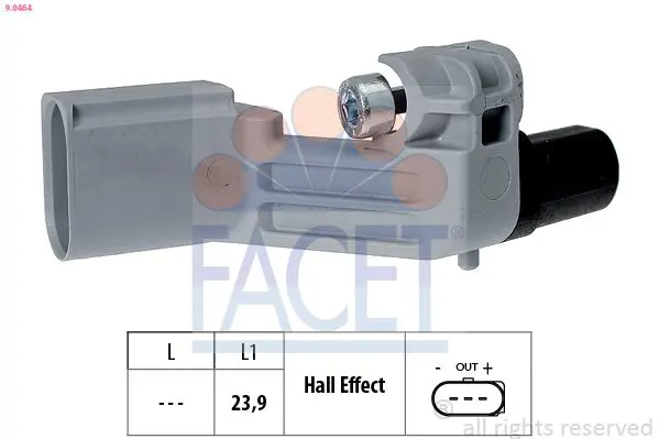 Facet 90464 Датчик к.вала Audi/VW 2.0tdi