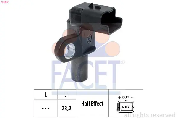 Facet 90332 Датчик положения коленвала