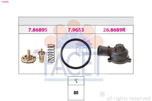 7.8689K Термостат + корпус VW: EOS 1.4