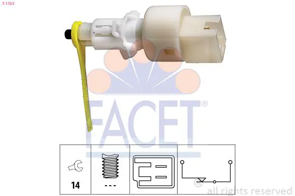 FACET 71153 Выключатель фонаря сигнала