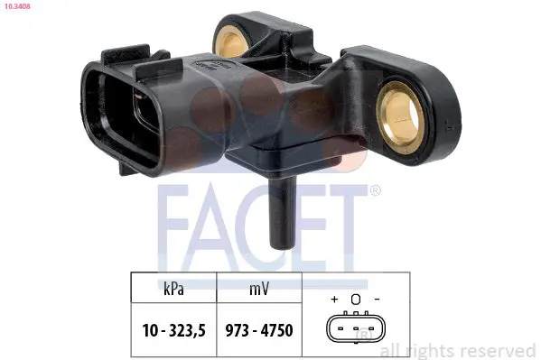 FACET 103408 Датчик, давление наддува