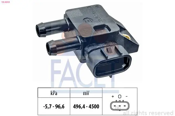 10.3333 Датчик, давление выхлопных