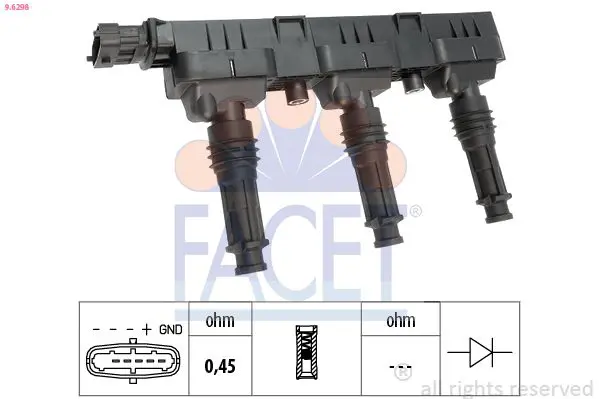 9.6298 Катушка зажигания OPEL: AGILA