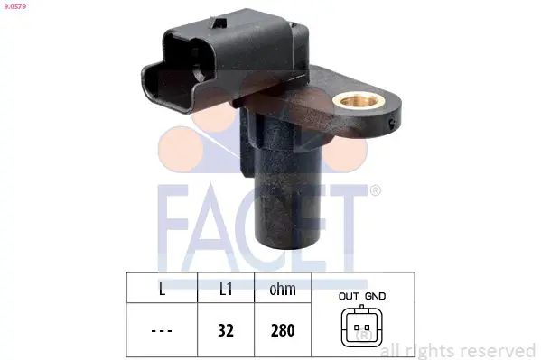 FACET 90579 Датчик к.вала Renau Laguna