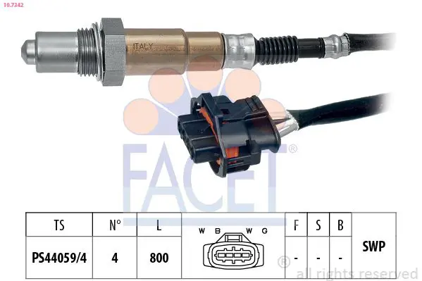 FACET 107342 Лямбда-зонд унив. Opel Vectra