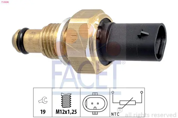 Facet 73338 Датчик температуры охлаждающей