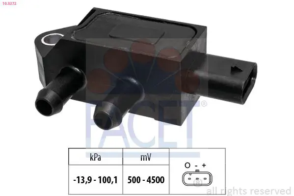 FACET 103372 Датчик давления воздуха,