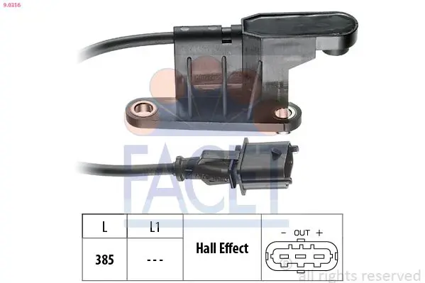 FACET 90316 датчик положения коленчатого