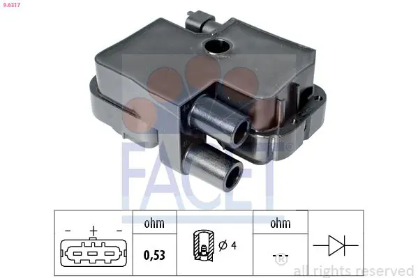 FACET 96317 Катушка зажигания
