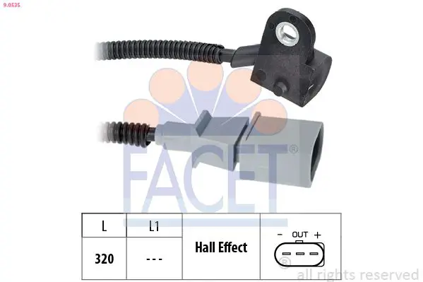 Facet 90535 Датчик положения коленвала