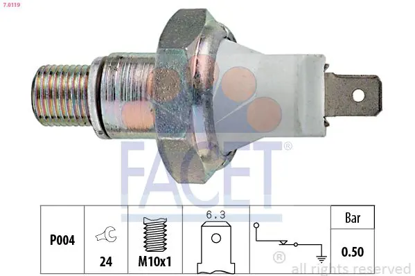 Facet 70119 Датчик давл.масла Ford Scorpio