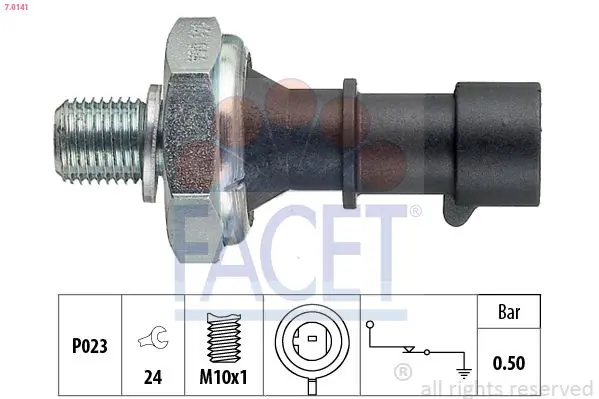 FACET 70141 Датчик давл.масла Opel