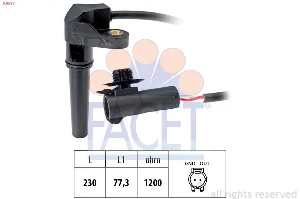 Facet 90617 Датчик частоты вращения АКПП