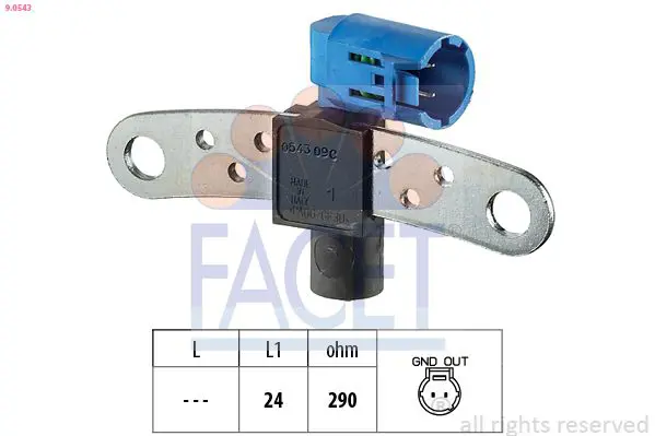 FACET 90543 ДАТЧИК ПОЛОЖЕНИЯ КОЛЕНВАЛА