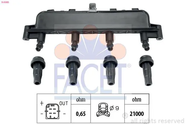 FACET 96305 Катушка зажигания