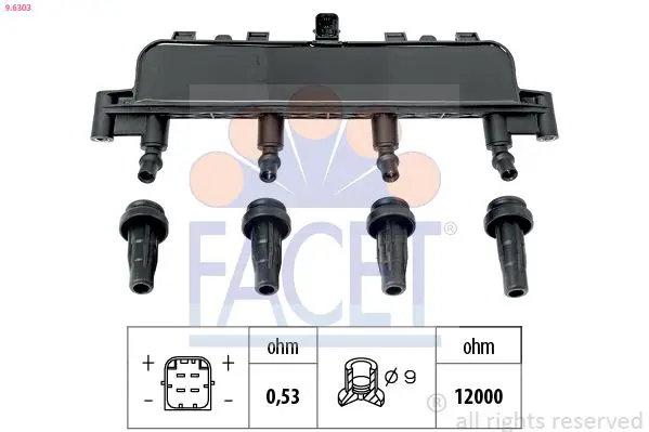 FACET 96303 Катушка зажигания