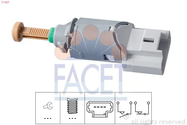 FACET 71227 1.810.227 Выключатель фонаря