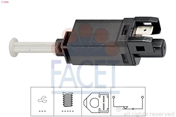 71056 Датчик стоп сигнала SEAT: TOLEDO I (1L) 1.6 i/1.8 16V/1.8 GT/1.8 i/1.9 D/1.9 SDI