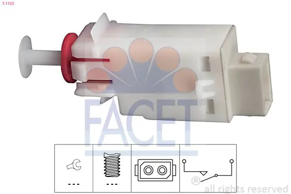 FACET 71123 Выключатель фонаря сигнала
