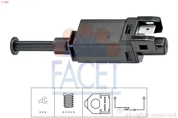 FACET 71055 Выключатель фонаря сигнала