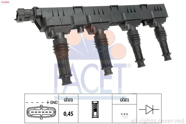 FACET 96300 Катушка зажигания