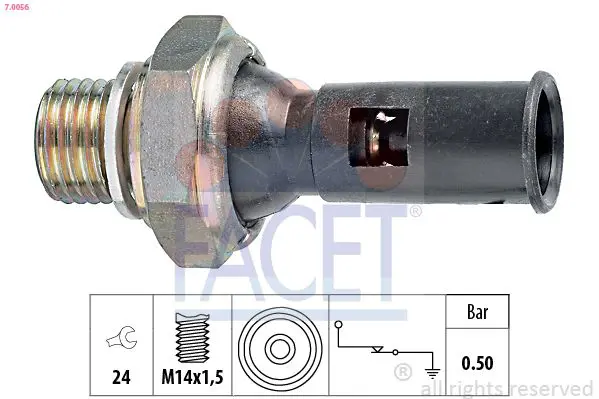 FACET 70056 Датчик давл.масла Volvo/Ford