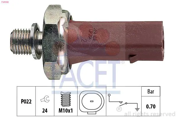 FACET 70132 Датчик давл.масла VW Passat