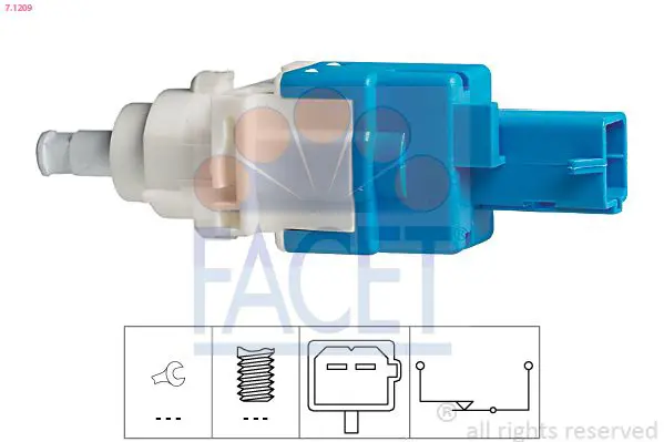 FACET 71209 Датчик стоп-сигнала FIAT: