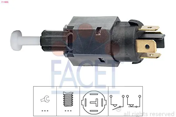 FACET 71065 Выключатель фонаря сигнала