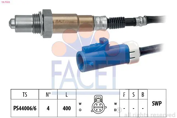 FACET 107322 Лямбда-зонд Ford Mondeo