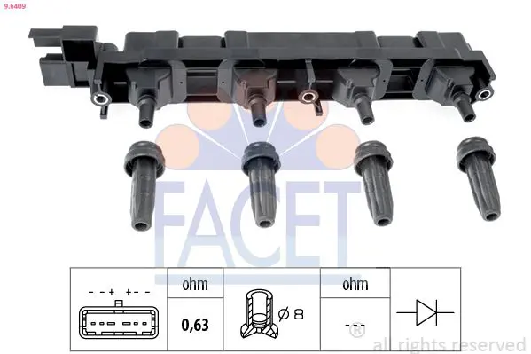  FACET Катушка зажигания
