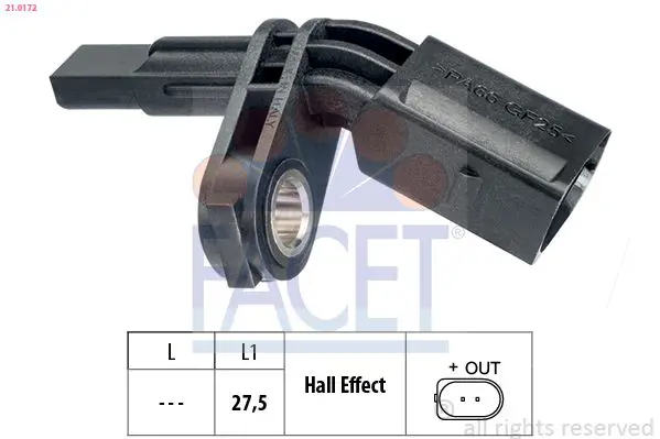 FACET 210172 датчик АБС