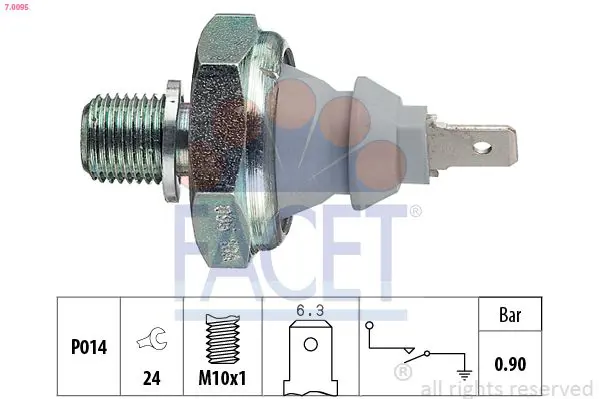 FACET 70095 Датчик давления масла