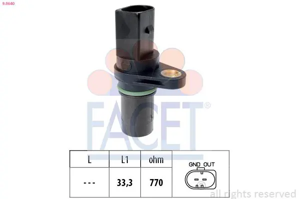Facet 90640 Датчик р.вала Audi A4/A5/VW