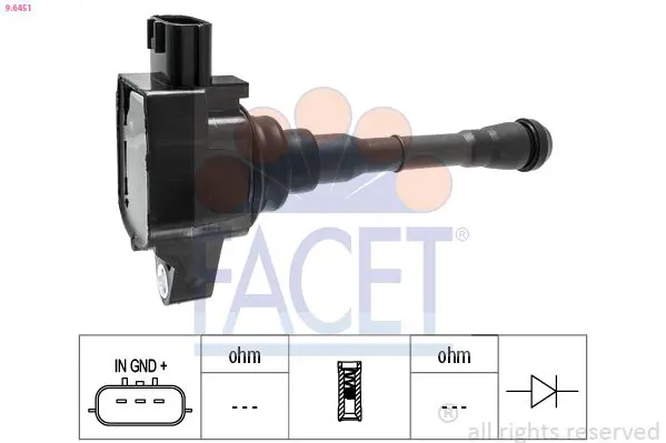 FACET 96451 Катушка зажигания