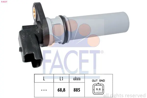 FACET 90537 Датчик скорости ALFA ROMEO: