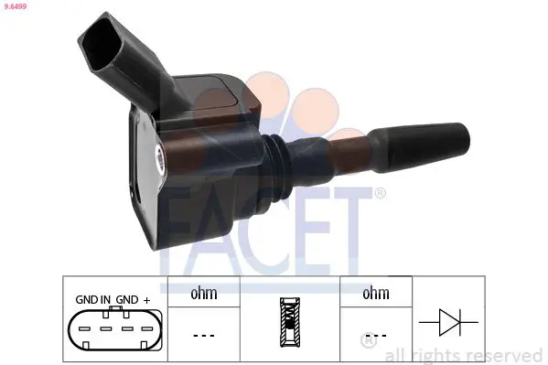 FACET 96499 Катушка зажигания