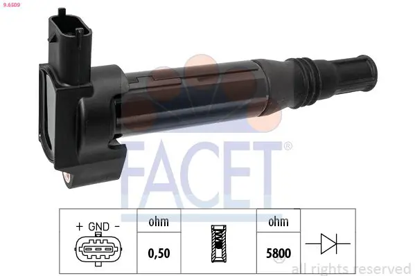 FACET 96509 Катушка зажигания
