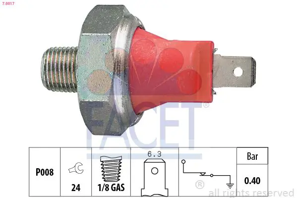 FACET 70017 Датчик масляный