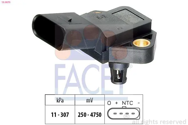 Facet 103075 Датчик давления воздуха