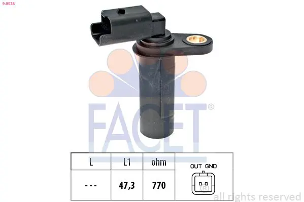 FACET 90538 Датчик положения коленвала