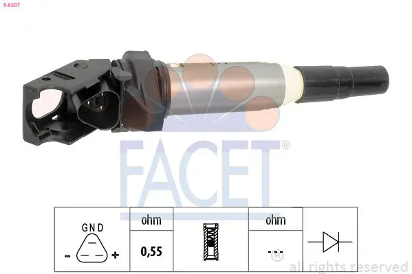 FACET 96507 Катушка зажигания